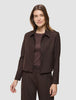 Women's Serene Short Jacket Chocolate Herringbone