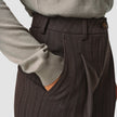 Serene Pants Wide Walnut Herringbone