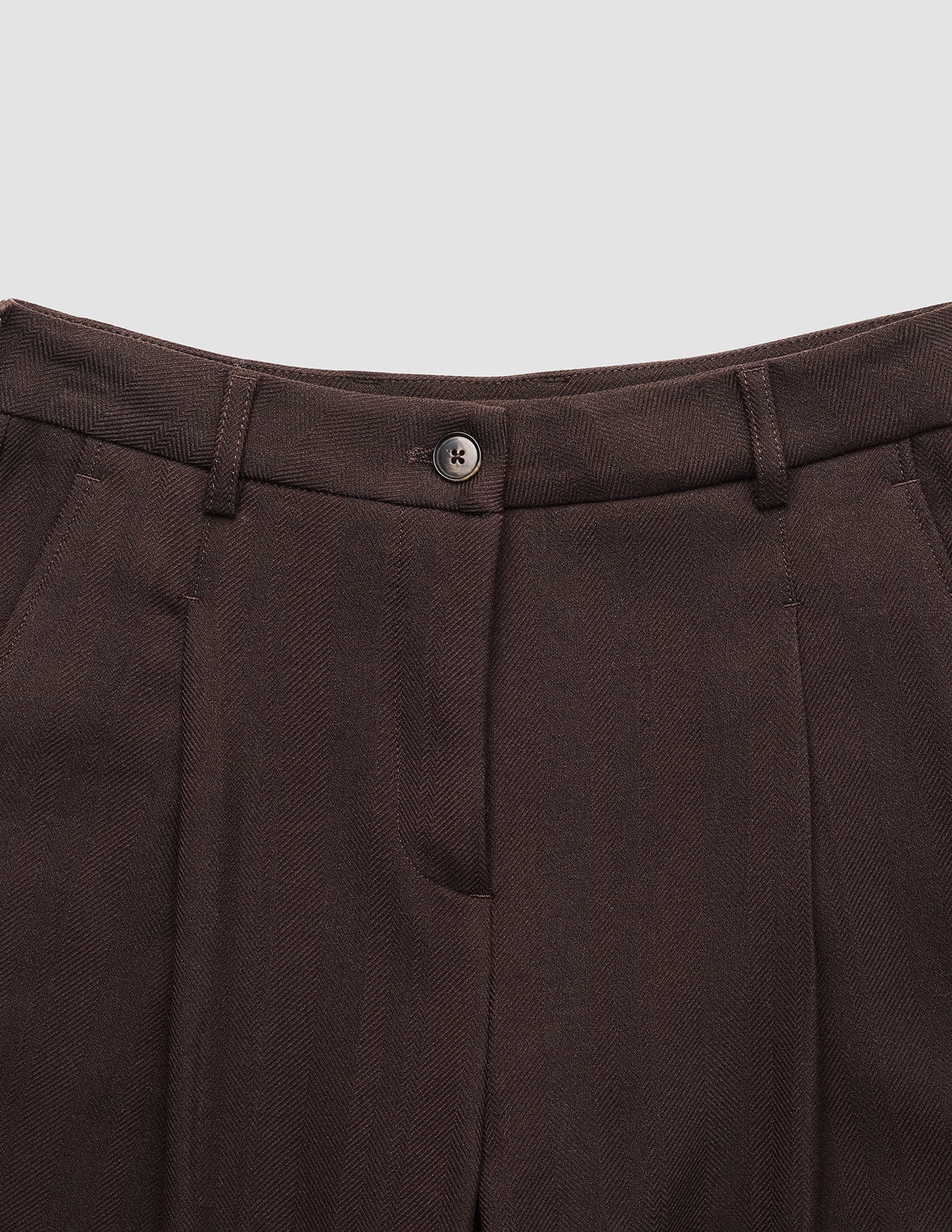 Women's Serene Pants Wide Chocolate Herringbone