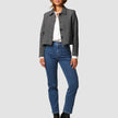 Serene Short Jacket Grey Herringbone