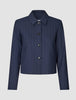 Women's Serene Short Jacket Marine Pinstripe