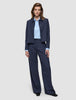 Women's Serene Short Jacket Marine Pinstripe