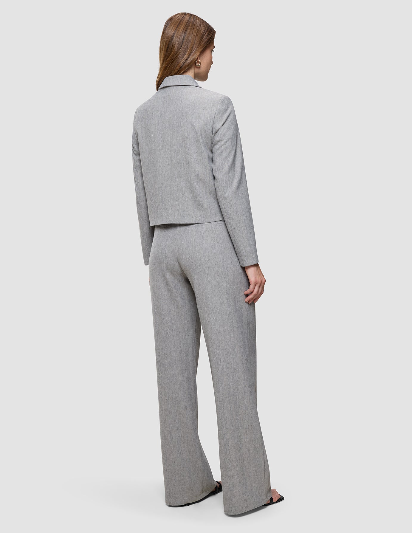 Serene Set Tapestry Herringbone Short Jacket Pants