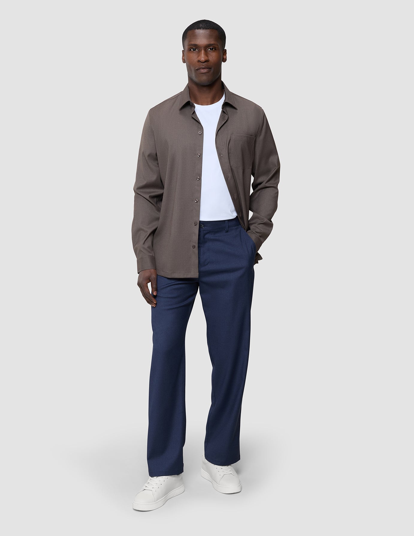 Siena Shirt Dark Chestnut Melange