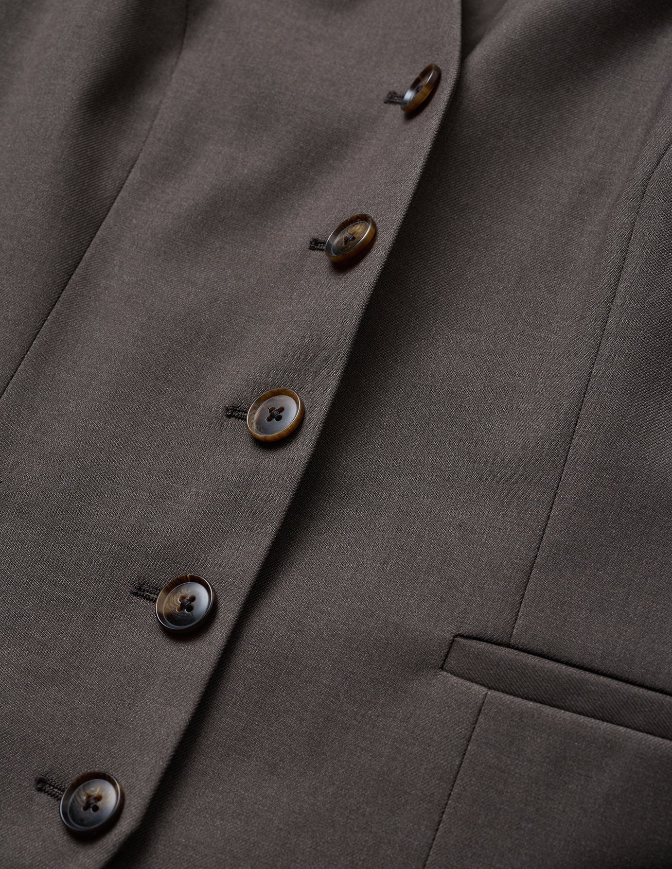 Women's Skye Long Vest Dark Chestnut Melange