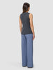 Women's Skye Long Vest Charcoal Melange