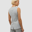 Skye Set Grey Pine Melange Long Vest & Shorts