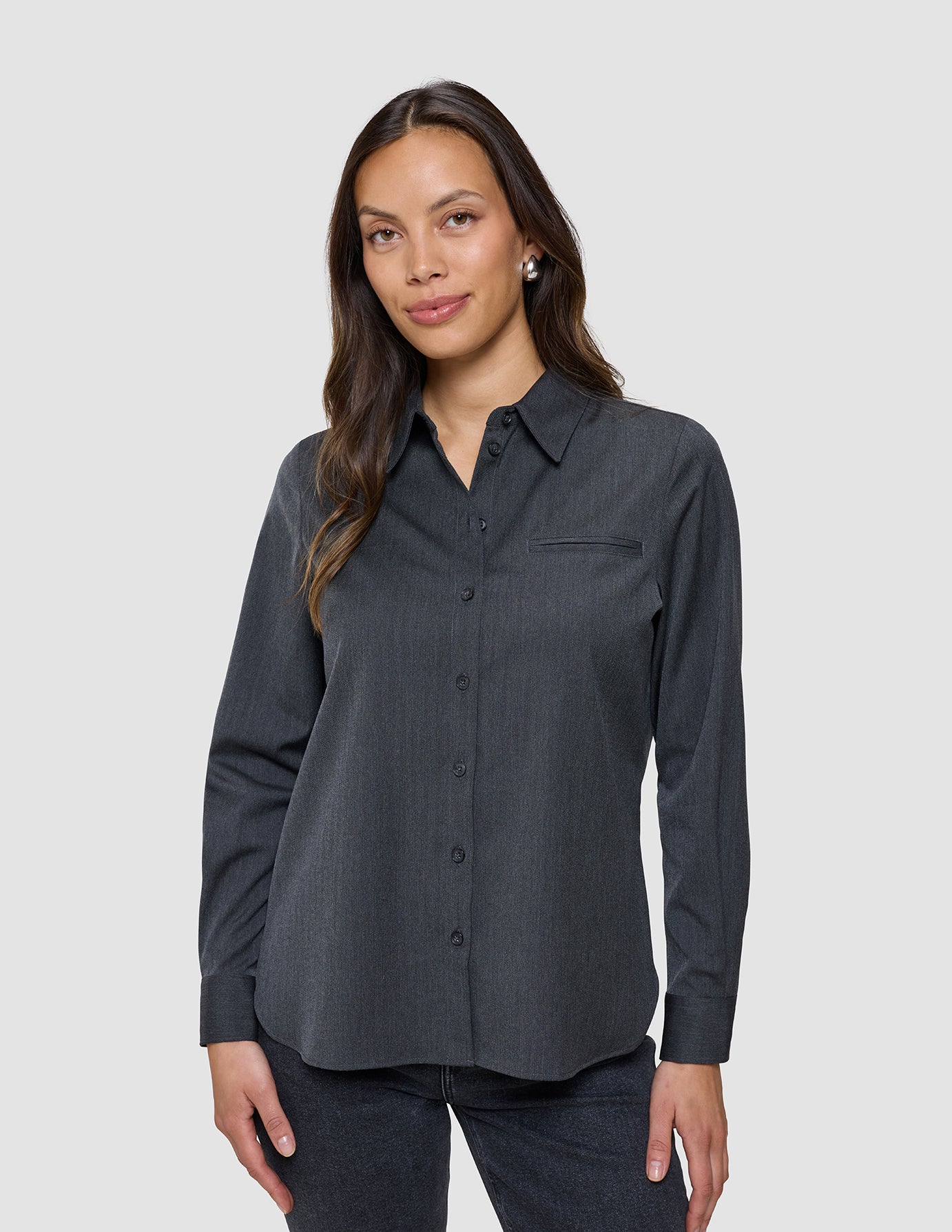 Women's Skye Shirt Charcoal Melange