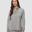 Skye Set Mellow Beige Herringbone Shirt & Wide Pants