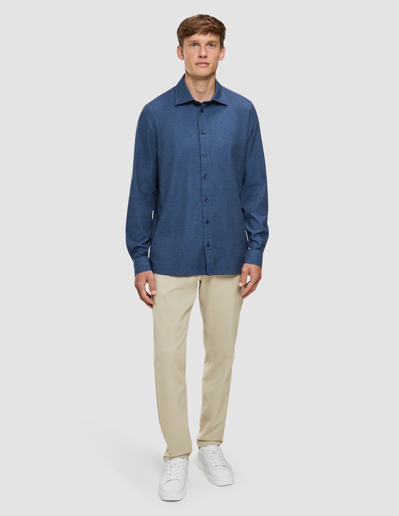 Soft Flannel Shirt Dark Navy