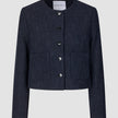 Sorae Set Midnight Blue Short Jacket & Short Skirt