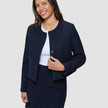 Sorae Set Midnight Blue Short Jacket & Short Skirt