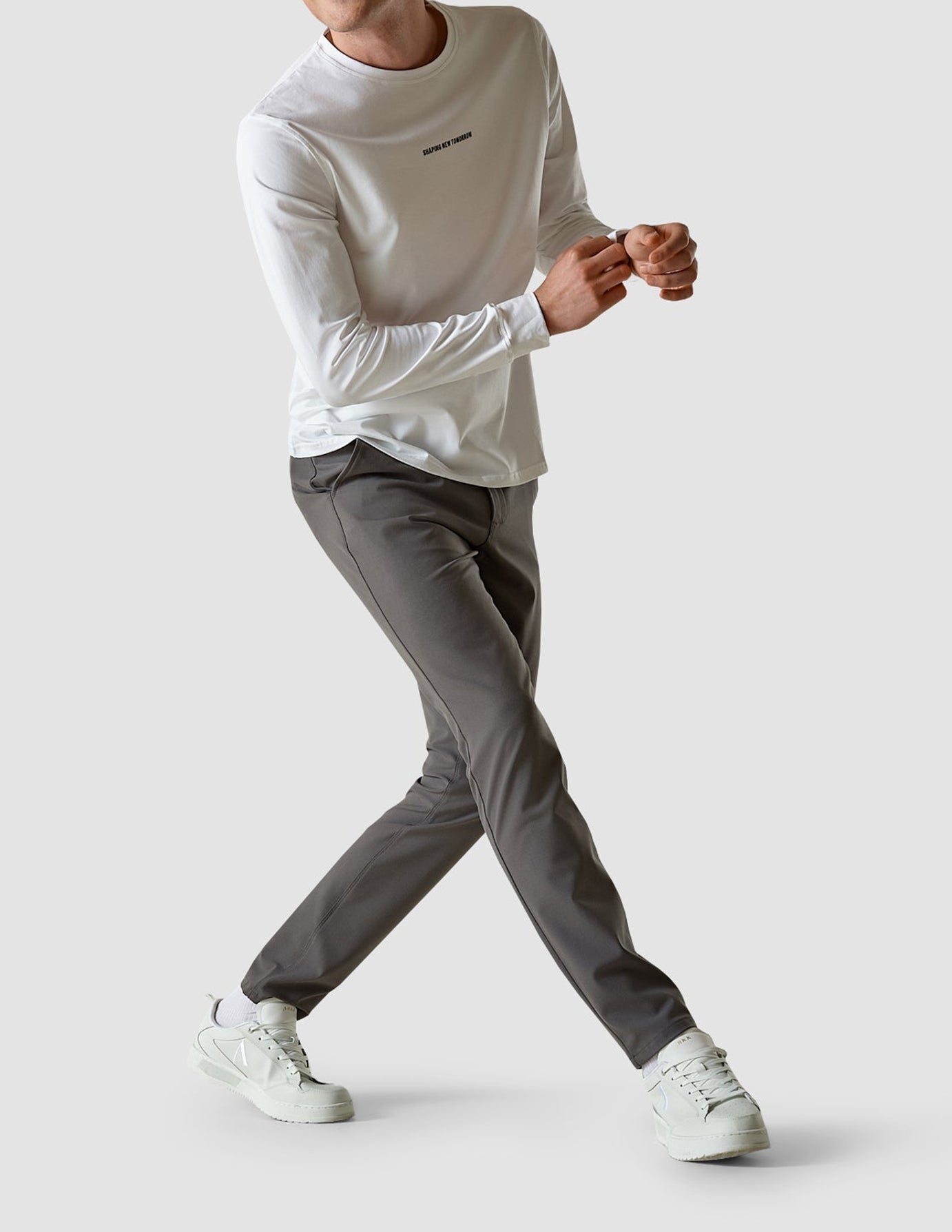 Supima Autograph Long-Sleeved T-Shirt White