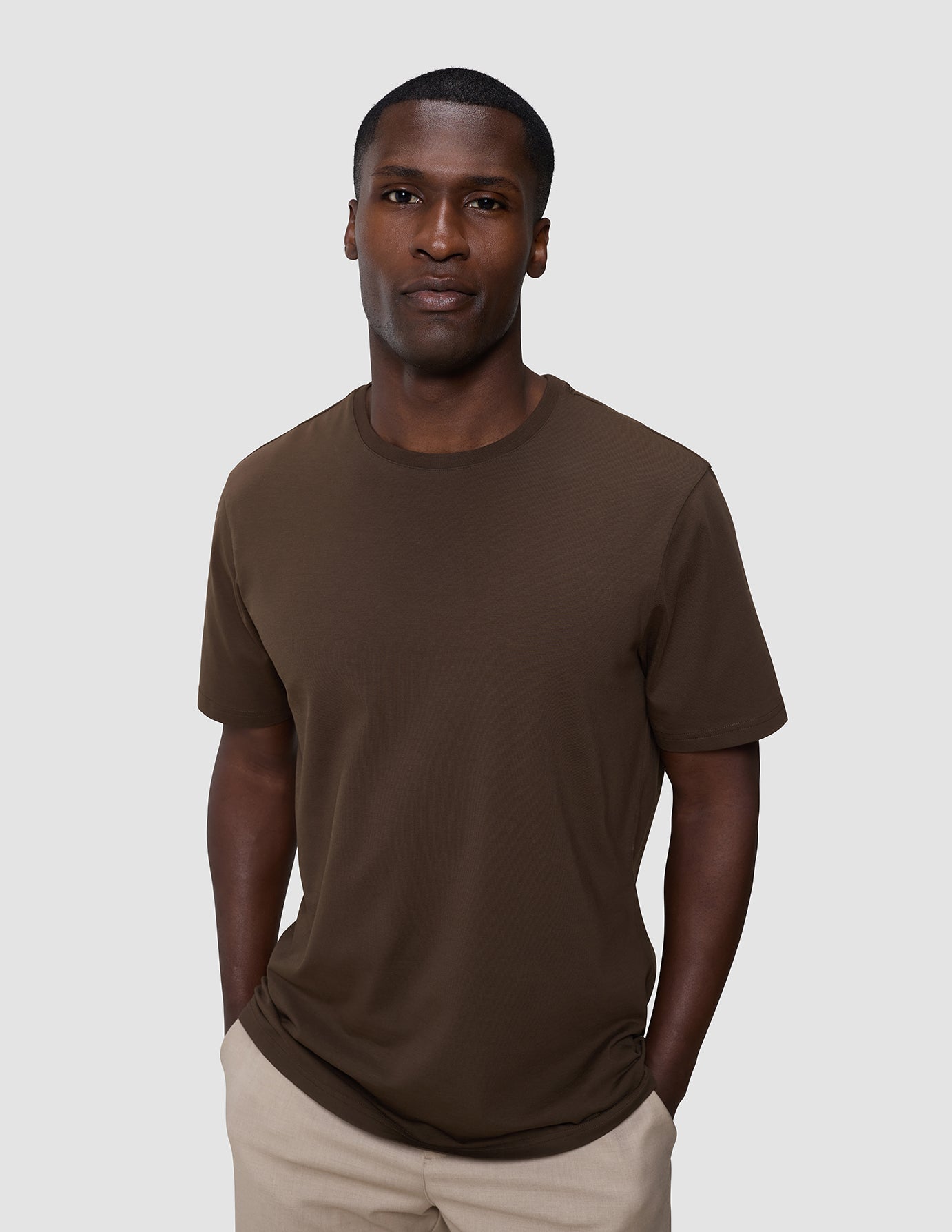 Supima T-shirt Saddle Brown