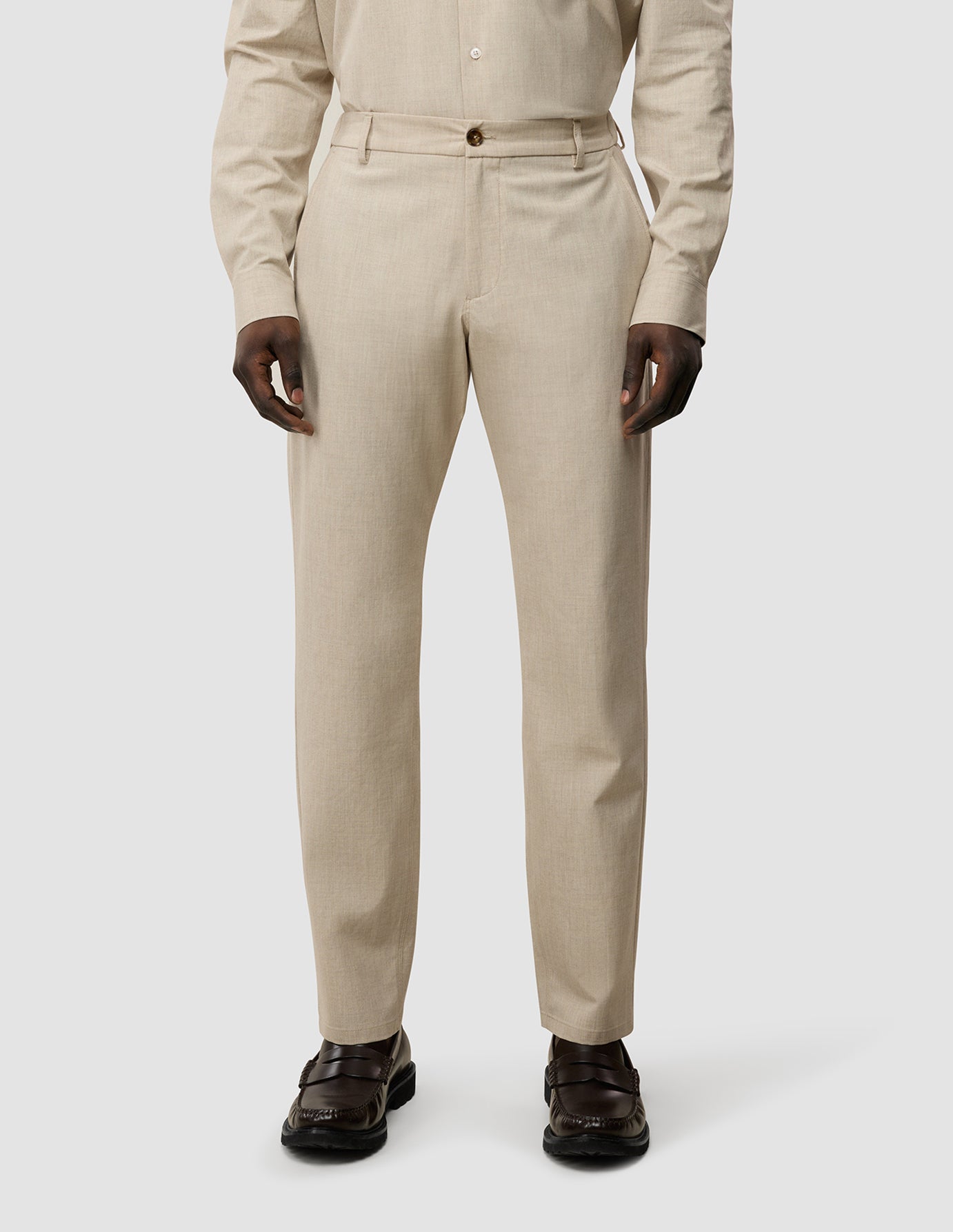 Tech Linen Elastic Pants Sandshell