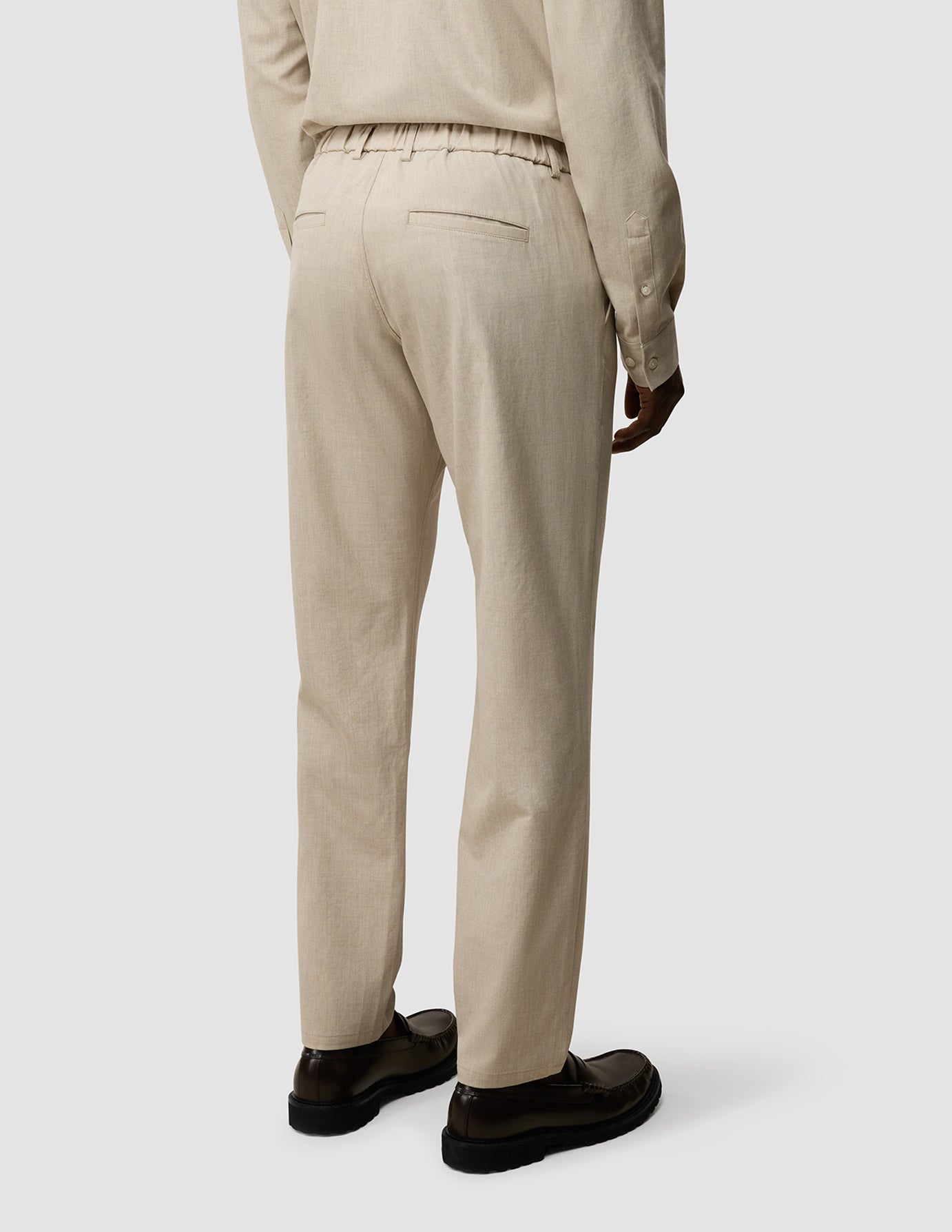 Tech Linen Elastic Pants Sandshell