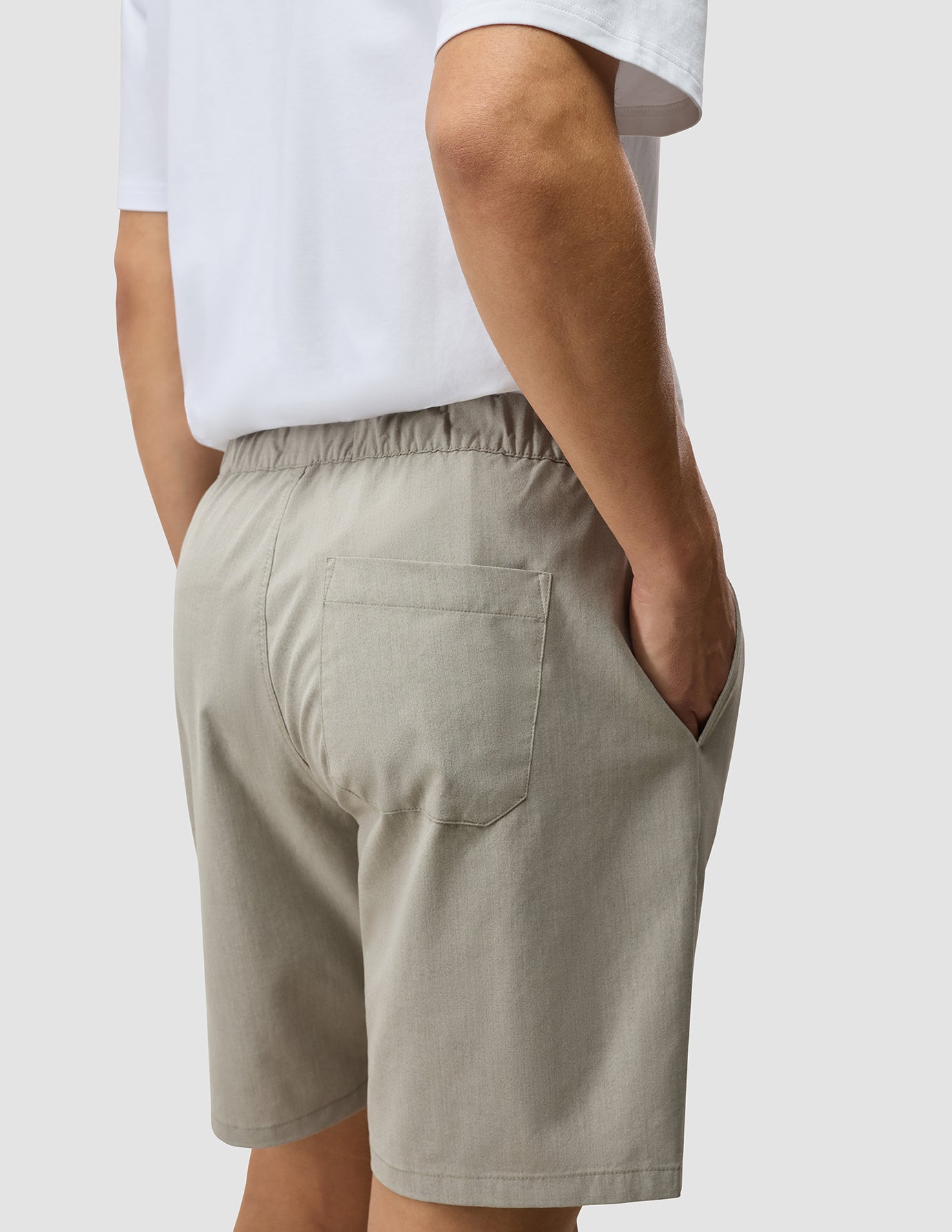 Tech Linen Elastic Shorts Sandshell