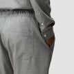 Tech Linen Elastic Shorts Charcoal