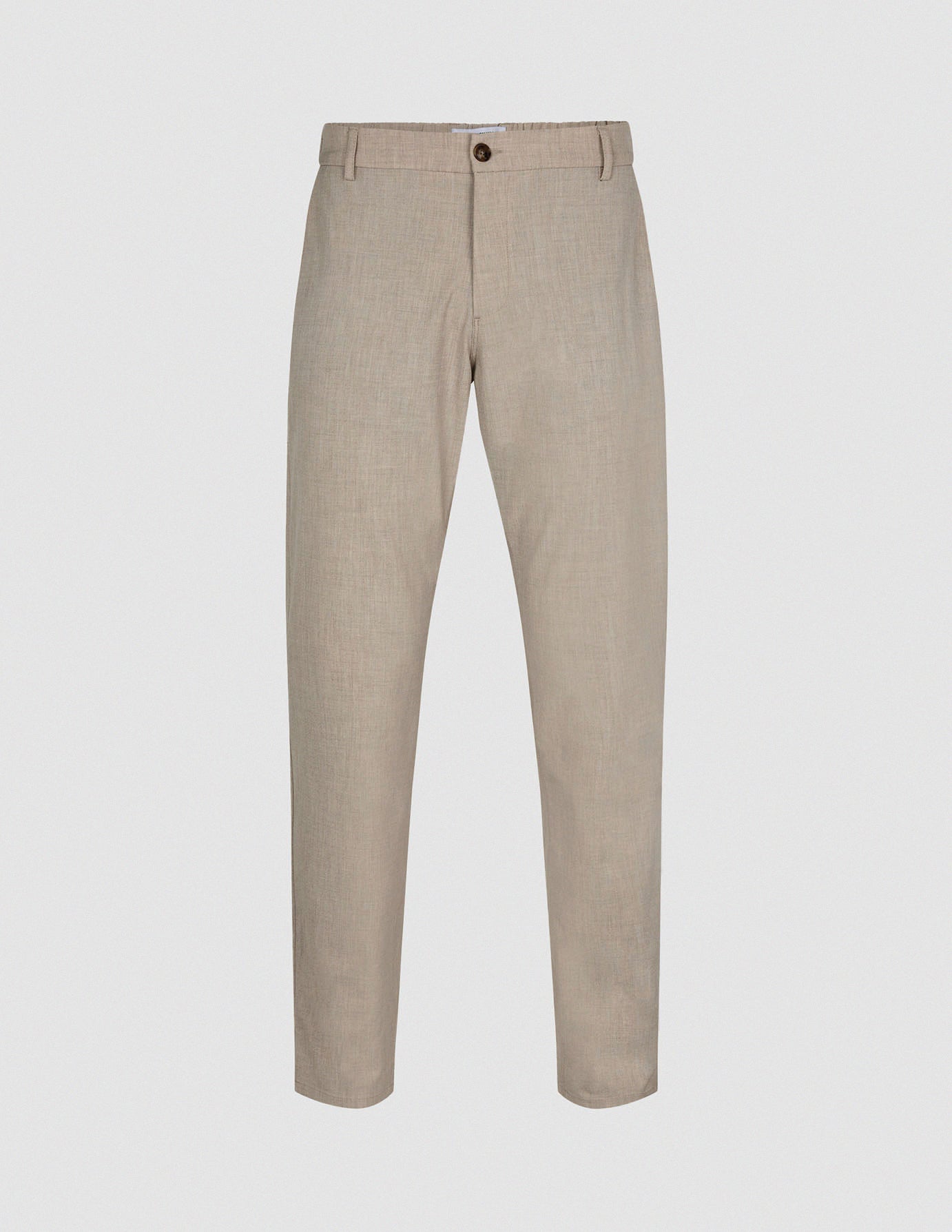 Tech Linen Elastic Pants Raw Beige