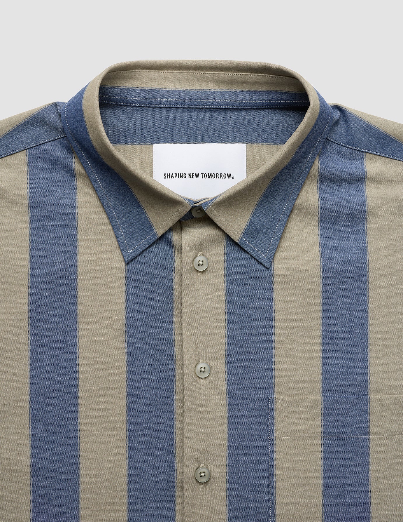 Tech Linen Casual Shirt Coastal Stripes