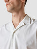 Tech Linen Bowling Short Sleeve Shirt Pure White