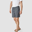 Tech Linen Elastic Shorts Navy