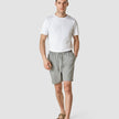 Tech Linen Elastic Shorts Charcoal