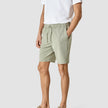 Tech Linen Elastic Shorts Neutral Green