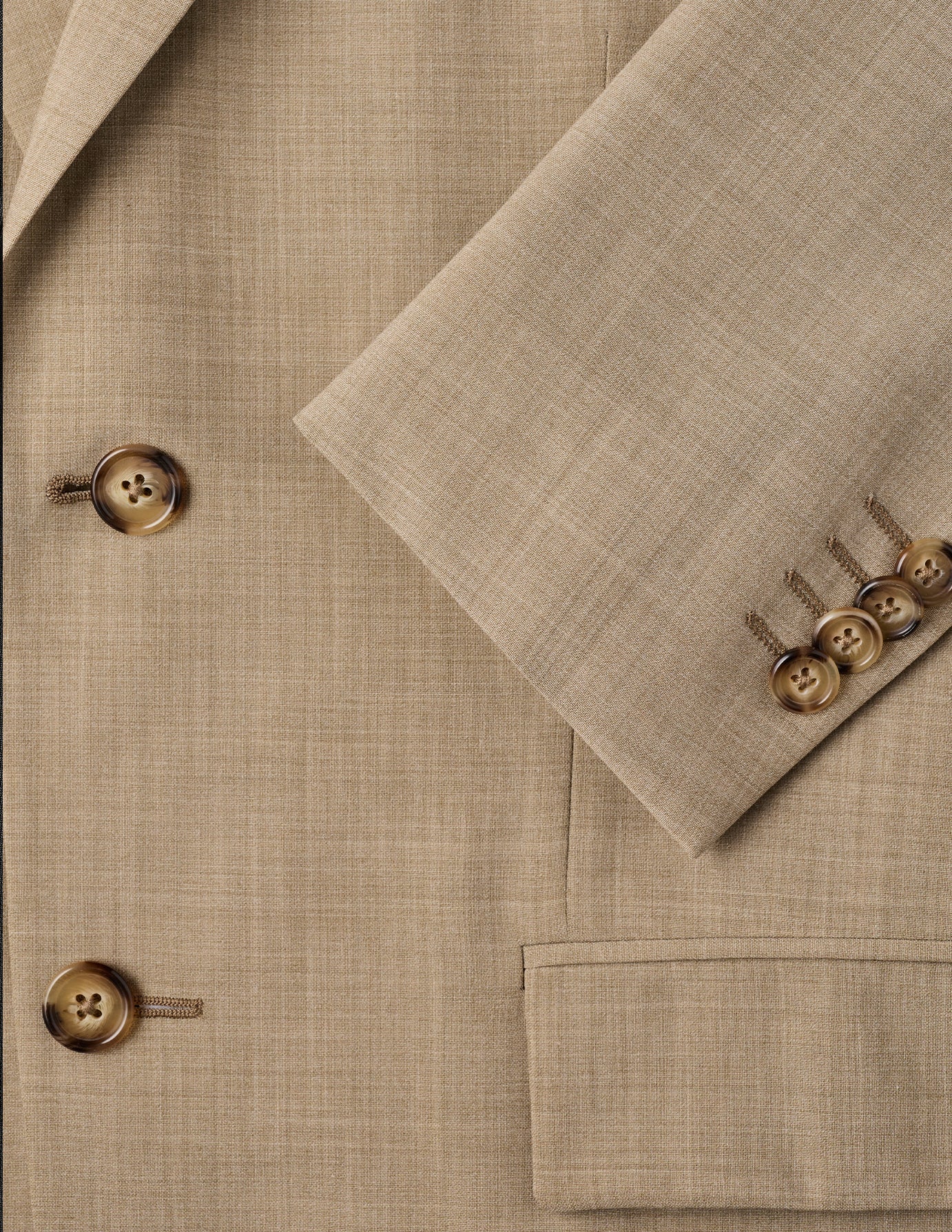 Tech Wool Blazer Sand Regular