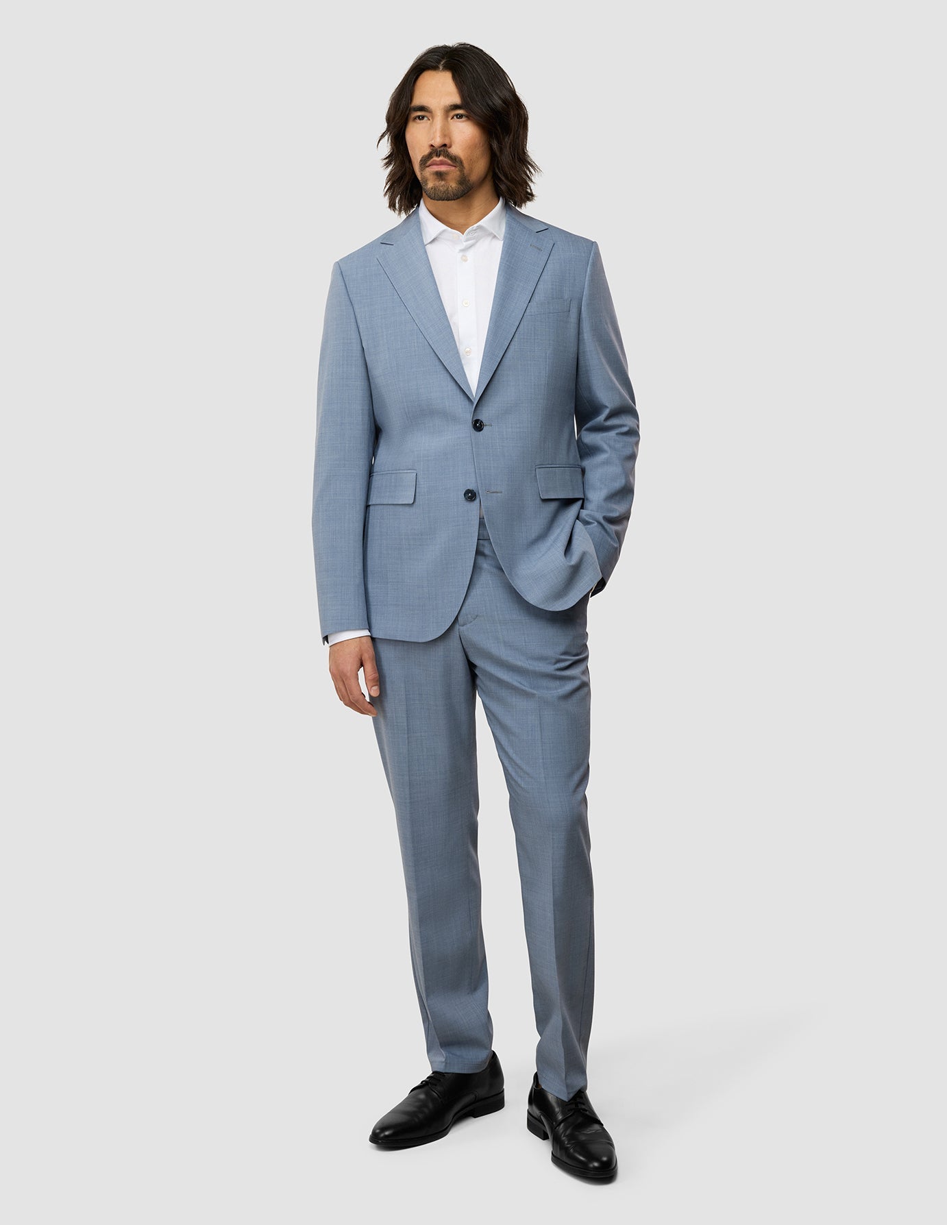 Tech Wool Suit Light Blue