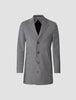 Tech Wool Coat Grey Melange