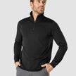 Tech Wool Half Zip Black