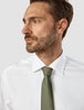 Tie Herringbone Olive Steel
