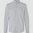 Travel Shirt Light Grey Slim