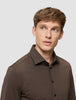 Travel Shirt Saddle Brown Regular