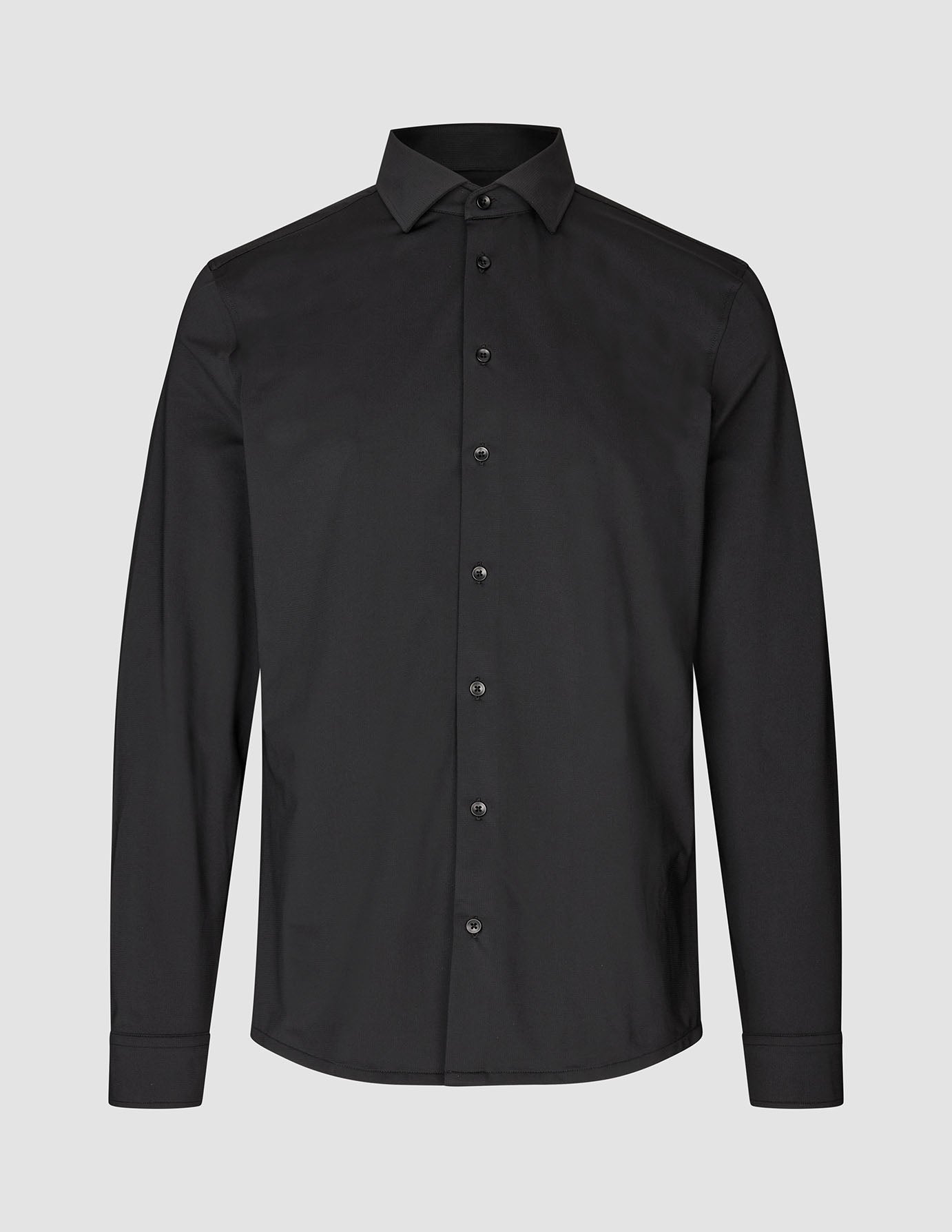 Travel Shirt Black Slim