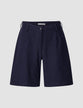 Linen Shorts Navy