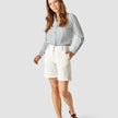 Linen Shorts Off White