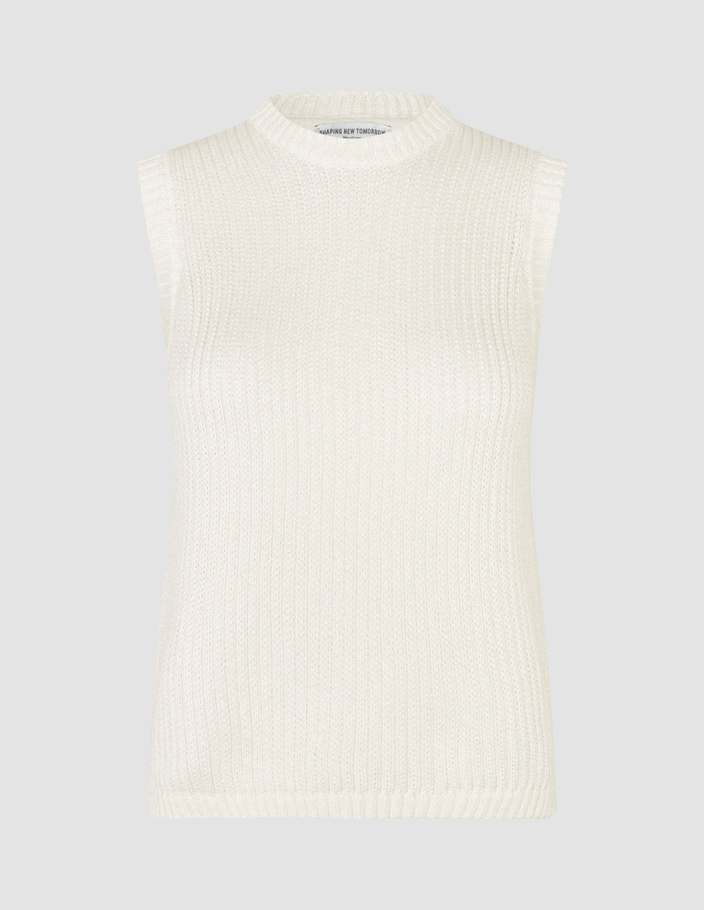 Women's Structured Knit Top Off White