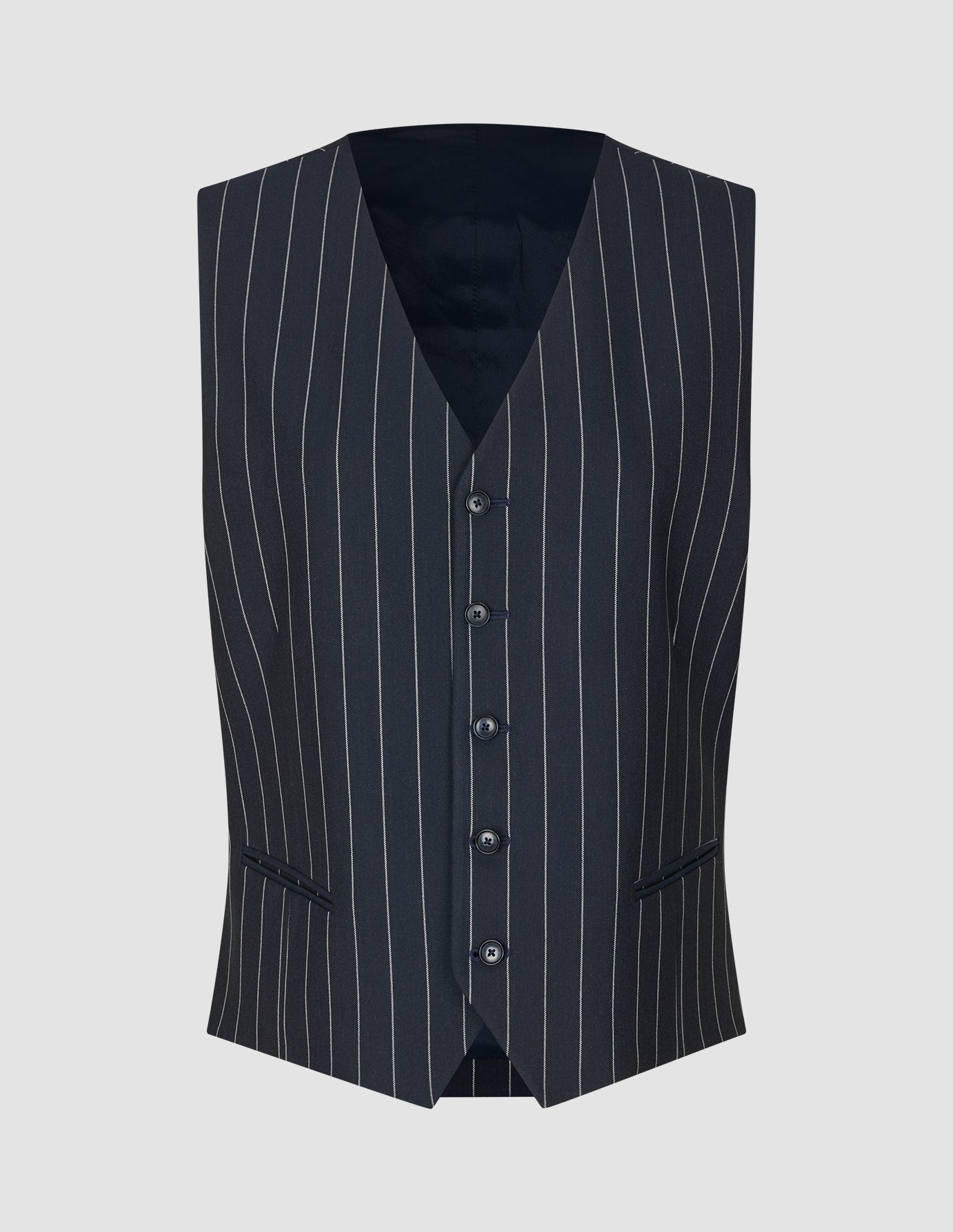 Essential Vest Navy Stripes