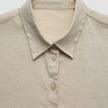 Linen Set Sandy Beige Short Sleeved Shirt & Relaxed Pants