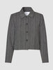 Serene Short Jacket Grey Herringbone