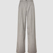 Skye Set Mellow Beige Herringbone Shirt & Wide Pants