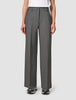 Essential Pants Wide Dark Grey Melange