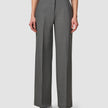 Essential Pants Wide Dark Grey Melange