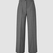 Essential Pants Wide Dark Grey Melange