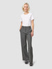 Essential Pants Wide Dark Grey Melange