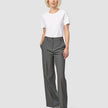 Essential Pants Wide Dark Grey Melange