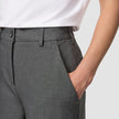 Essential Pants Wide Dark Grey Melange