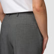 Essential Pants Wide Dark Grey Melange